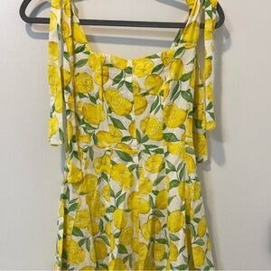 Zara Lemon Print Sundress